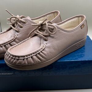 SAS Siesta Mocha Women Shoes Leather Lace Up Size 8.5 W W/ Box Excellent Cond US